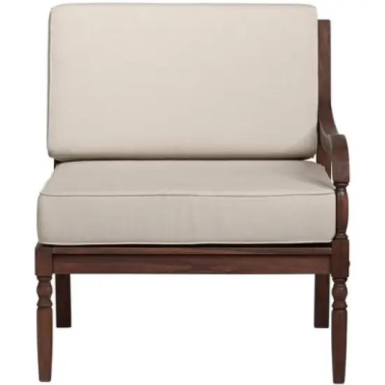 Teal Island Designs Napa Modular Natural Dark Oil Acacia Right Arm Chair image {4}