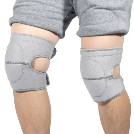 Unique Bargains Knee Brace Protection Nylon Knee Pads Soft Breathable Knee Support Knee Brace for Sport Gym 1 Pair image {5}