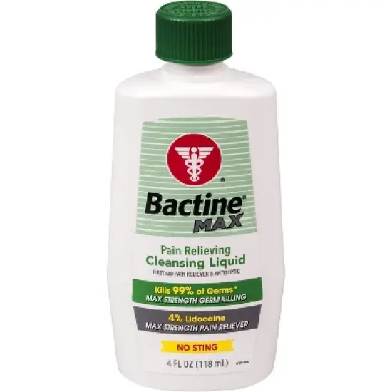 Bactine Max Pain Relieving Cleansing Liquid 4 Oz image {6}