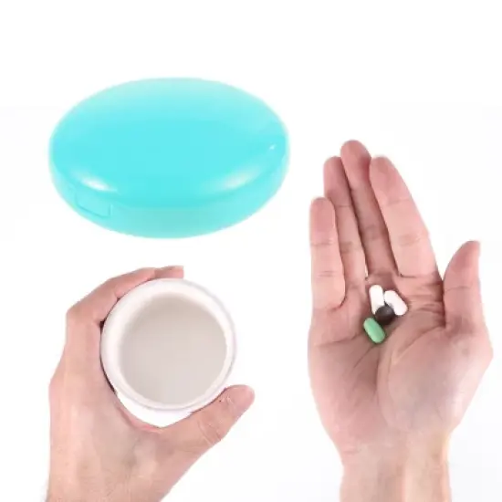 Unique Bargains 7 Grids Circular Single-Layer Pill Case 1 Pc image {3}