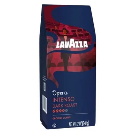 Lavazza Opera Intenso Ground Coffee, Dark Roast, Arabica and Robusta Blend, 12 oz Bag (Pack of 6) image {8}