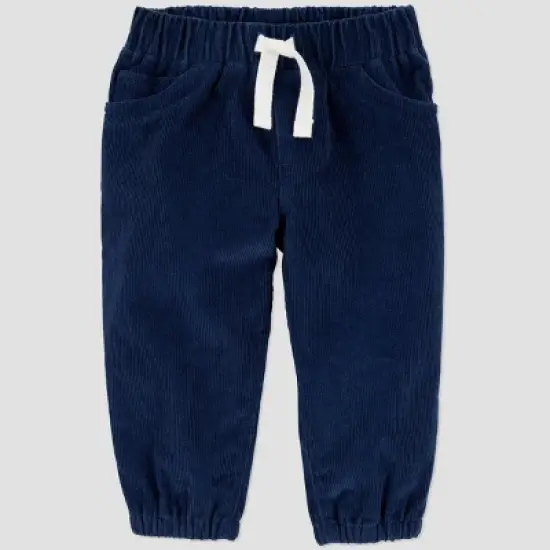 Carter's Just One You&reg; Baby Boys' 2pc Plaid Button Up Bodysuit and Pants Set - Blue image {1}