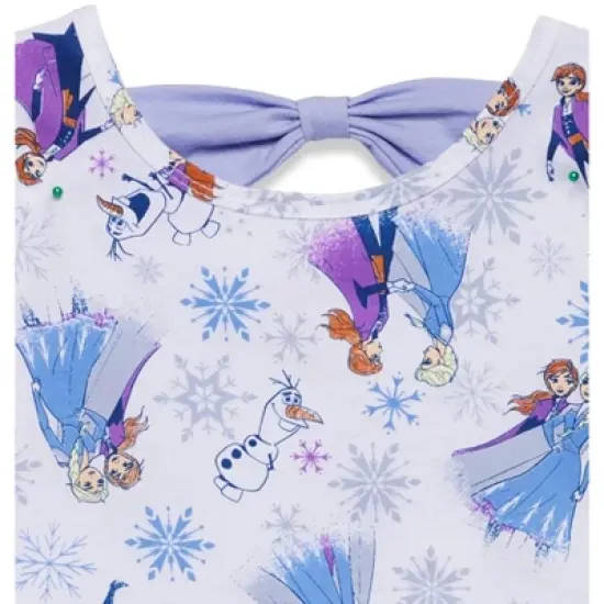 Disney Frozen Elsa Princess Anna Olaf Christmas Girls Skater Dress Toddler  image {2}