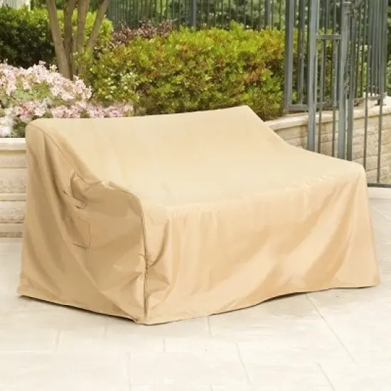 Outdoor Loveseat Sofa Cover,Heavy-Duty Waterproof Patio Cover with UV Protection and Air Vents,Durable Furniture Cover with Straps-Coolbibila image {2}