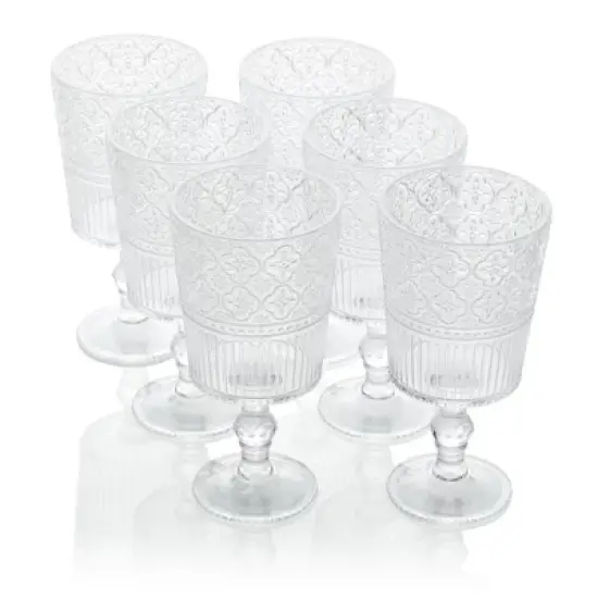 Certified International (Set of 6) 14oz Acrylic All Purpose Goblets image {8}