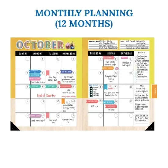 Carson Dellosa Education Creatively Inspired Teacher Planner (128 pages, 116 stickers) image {4}