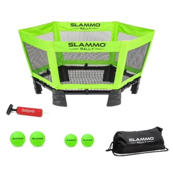 GoSports Slammo Rally Game Set - Roundnet with Longer Rallies - Green image {4}