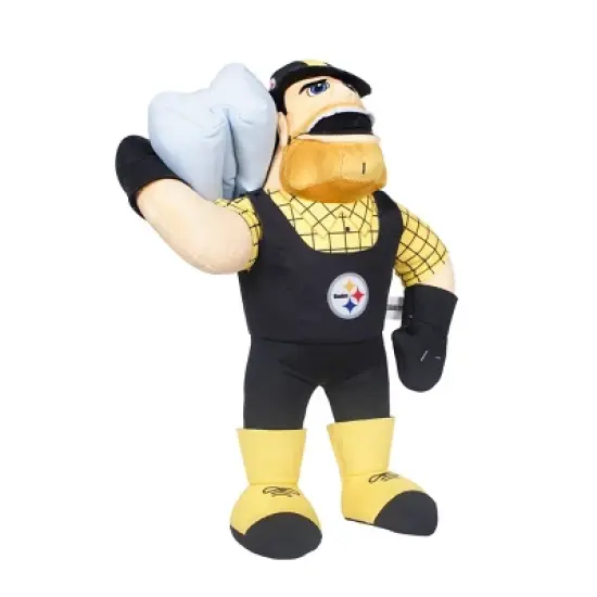 NFL Pittsburgh Steelers Stuffed Mascot: Polyester Animal Figure, 13.5" Height image {1}