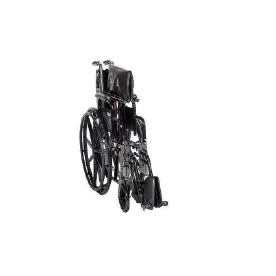 Drive Medical Silver Sport 2 Wheelchair - 18&Prime; Seat, Detachable Desk Arms, Swing-Away Footrests image {1}