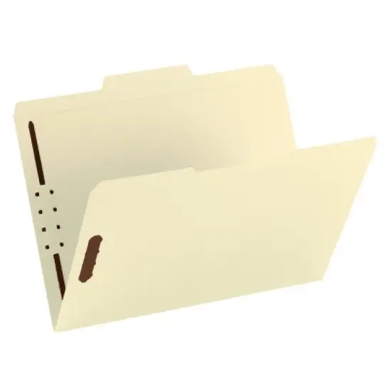 Smead Fastener File Folder, 2 Fasteners, Reinforced 1/3-Cut Tab, Letter Size, Manila, 12 per Pack (11537) image {3}