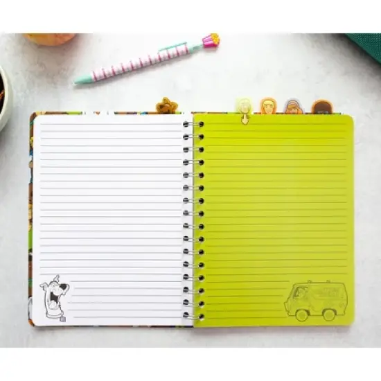 Silver Buffalo Scooby-Doo Mystery Machine 5-Tab Spiral Notebook With 75 Sheets image {6}