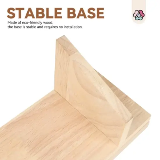 SAVILAND Pro Salon Armrest System - Solid Wood Base w/Leather & Memory Foam Ergo Cushion.(Beige) image {4}