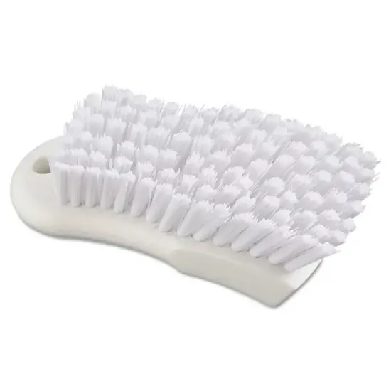 Boardwalk BWKFSCBWH 6 in. Polypropylene Fill Scrub Brush - White image {1}