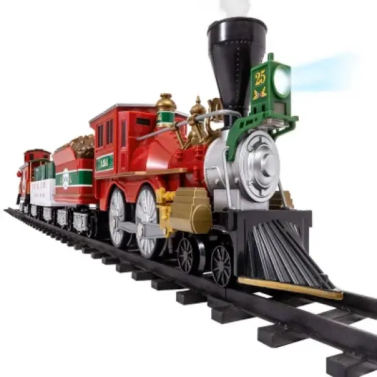 Lionel North Pole Central RTP Set with Bluetooth: Battery Operated Plastic Train Playset, 37 Pieces image {1}