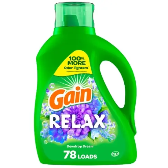 Gain Dewdrop Dream Relax HE Compatible Liquid Laundry Detergent Soap image {8}