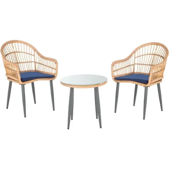 Berlen 3 Piece Lounger Set - Indoor/Outdoor - PAT9012 - Safavieh image {9}