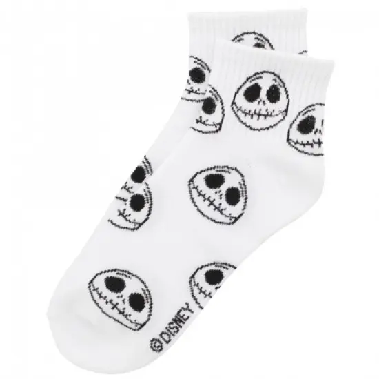 Womens Nightmare Before Christmas Jack Skellington 8-Pair Mid Crew Socks image {4}
