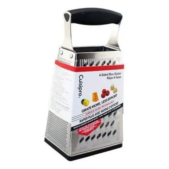Cuisipro 4 Sided Box Grater, Regular, Stainless Steel image {3}