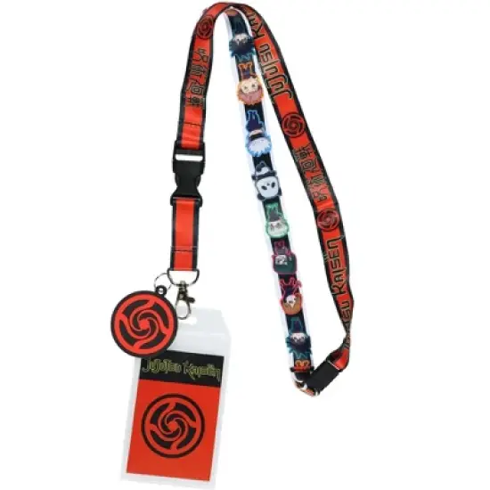 Jujutsu Kaisen Manga Lanyard Chibi Gojo Itadori Breakaway ID Badge Holder with Rubber Charm Anime Merch Multicolored image {5}