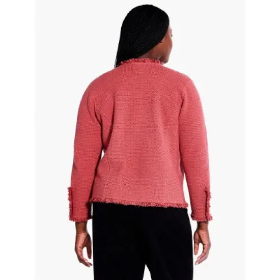 NIC + ZOE Fringe Mix Knit Jacket image {6}