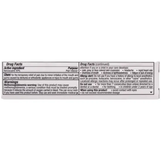 Benzodent Dental Pain Relieving Cream, 1 Oz image {1}