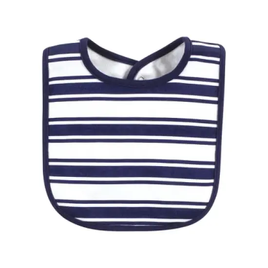 Hudson Baby Infant Boy Cotton Bibs, Mom Dad Athletic, One Size image {3}