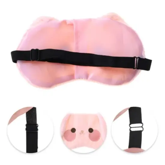 Unique Bargains Durable Rabbit Eye Mask Pink 1 Pc image {2}