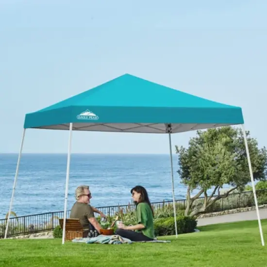 EAGLE PEAK Slant Leg Pop-up Canopy Tent Easy One Person Setup Instant Outdoor Beach Canopy Folding Portable Sports Shelter image {45}