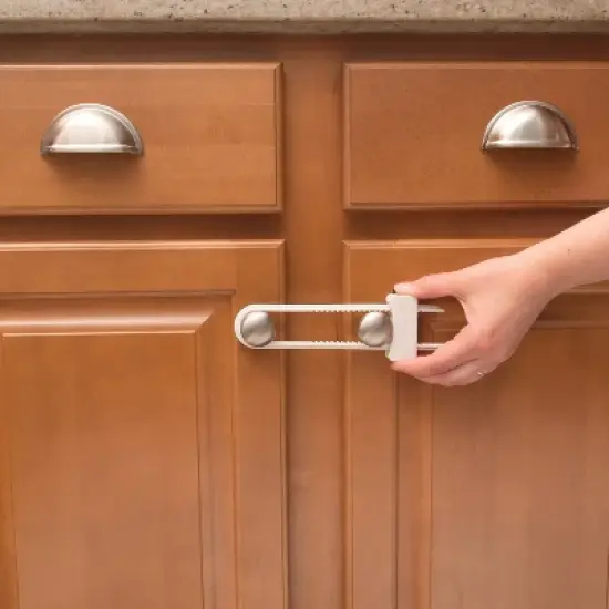 Safety 1st Double Door Baby-Proofing Cabinet Lock - 2pk - White image {3}