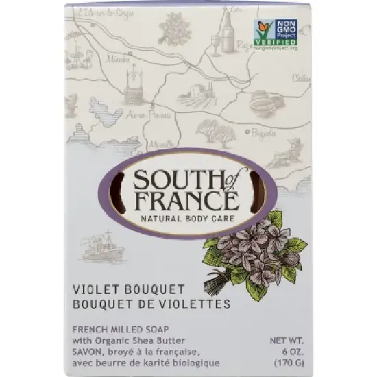 South of France Bar Soaps French Milled Oval Soap - Violet image {2}