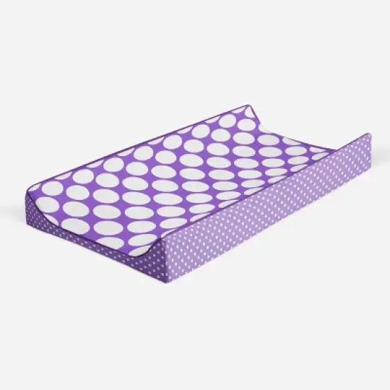 Bacati - MixNMatch Purple Large Dots Changing Pad Cover image {6}