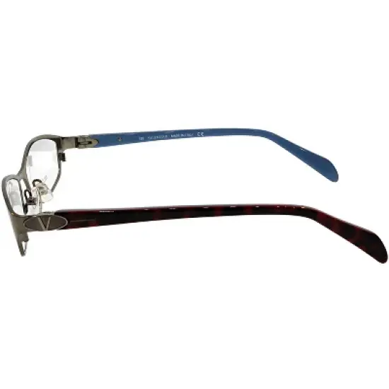 Valentino  NJS Unisex Rectangle Eyeglasses Silver 51mm image {2}