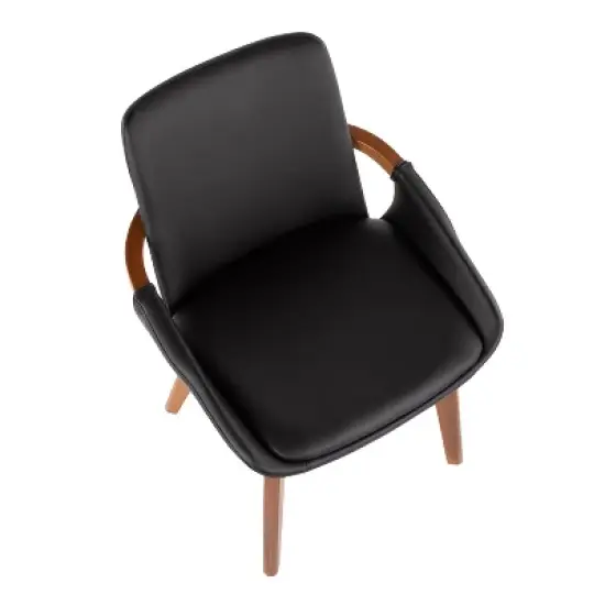 Cosmo Mid-Century Modern Chair Black/Walnut - LumiSource image {6}