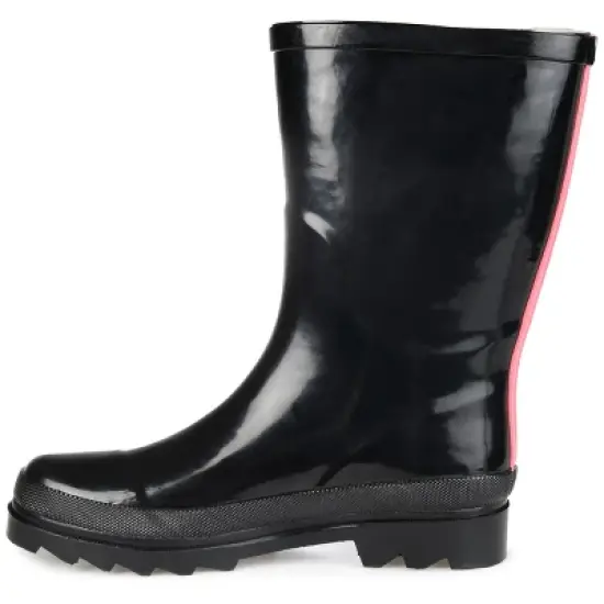 Journee Collection Womens Seattle Block Heel Rain Boots image {1}