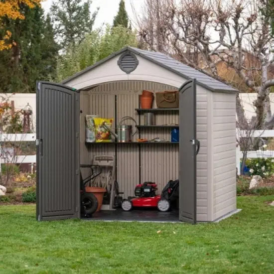 Lifetime 8 ft. x 7.5 ft. Outdoor Storage Shed (6411) image {6}