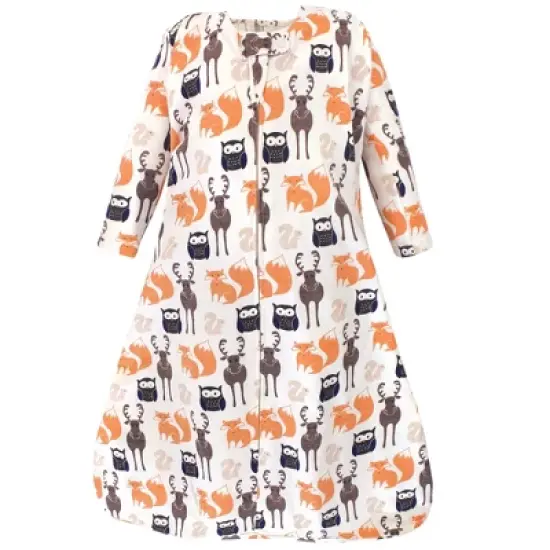 Hudson Baby Infant Boy Long Sleeve Cotton Jersey Sleeping Bag, Forest image {2}