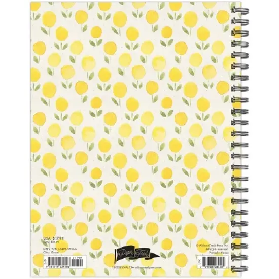 Willow Creek Press 2024 Weekly Planner 8.5"x6.5" Softcover Citrus Grove image {1}