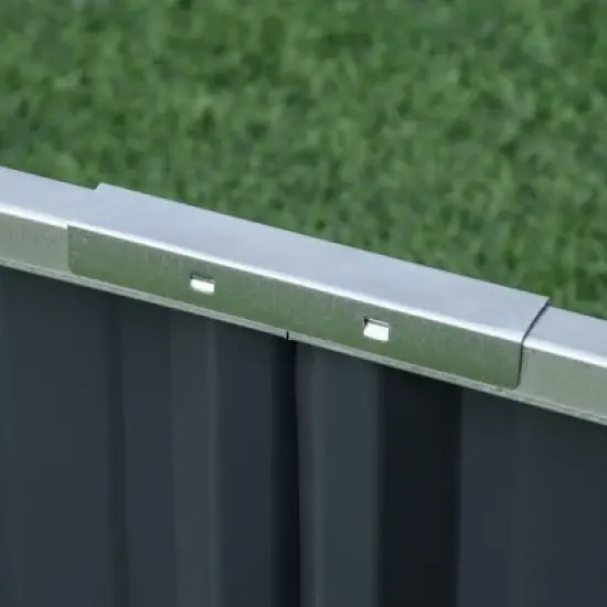 Outsunny 69'' x 36'' Galvanized Raised Garden Bed, DIY Large Planter for Outdoor Plants, No Bottom w/ A Pairs of Glove for Backyard, Patio to Grow Vegetables, Herbs, and Flowers image {5}