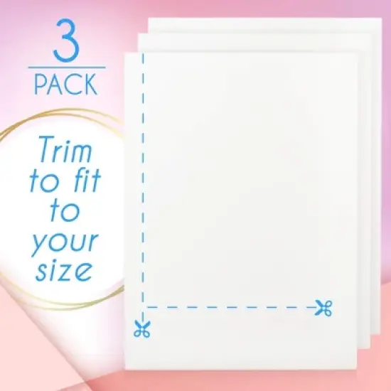 Impresa 3 Pack Extra Thick Lipo Foam Pads - Post Surgery Compression Garment Sheets for Liposuction, Tummy Tucks, and C-Section image {3}