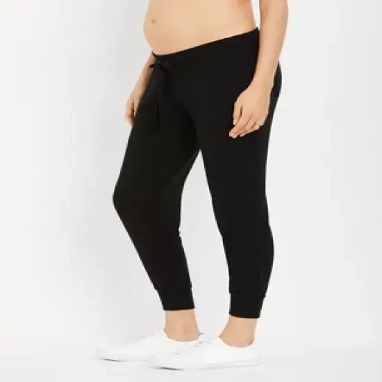 Under Belly French Terry Maternity Jogger Pant | A Pea in the Pod image {4}