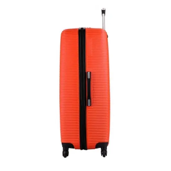 InUSA Royal Lightweight 32" Hardside Large Checked Spinner Suitcase - Orange image {3}