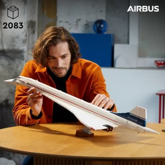 LEGO Icons Concorde Model Plane Building Set 10318 image {1}