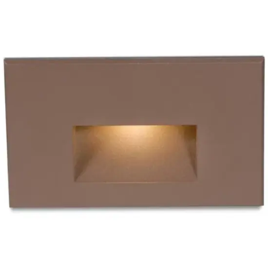 WAC LEDme 5" Wide Bronze Brass Horizontal LED Step Light image {1}
