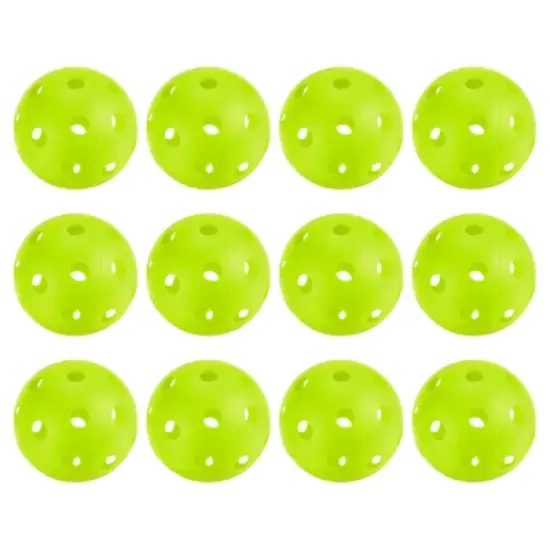 Unique Bargains Durable Precision Technology Good Balance Application Pickleball Balls 12 Pcs image {10}