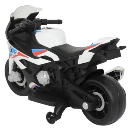 Best Ride on Cars 12V BMW Motorcycle Powered Ride-On - White: Plastic, 3+ Years, 50 lb Capacity image {7}