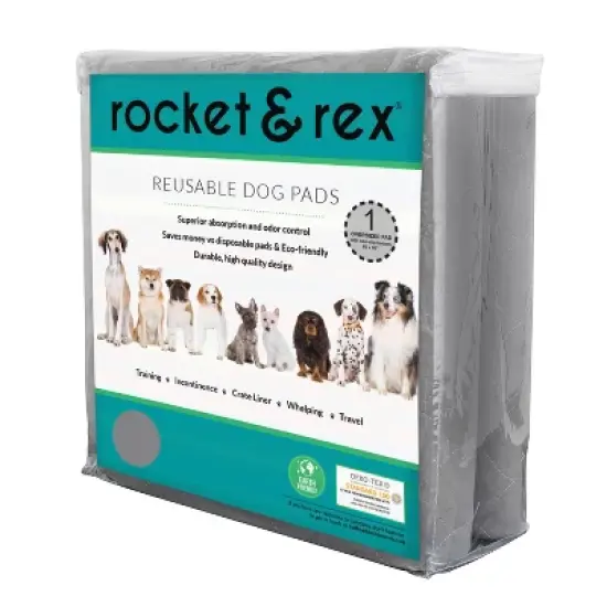 rocket & rex No Slip, Washable Reusable Whelping and Playpen Pads for Dogs image {1}