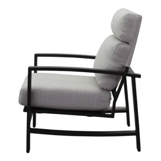 Courtyard Casual Santorini Club Chair with Envelop back Cushion Alum frame in powder coating  Price is for a Pack of 2 image {4}