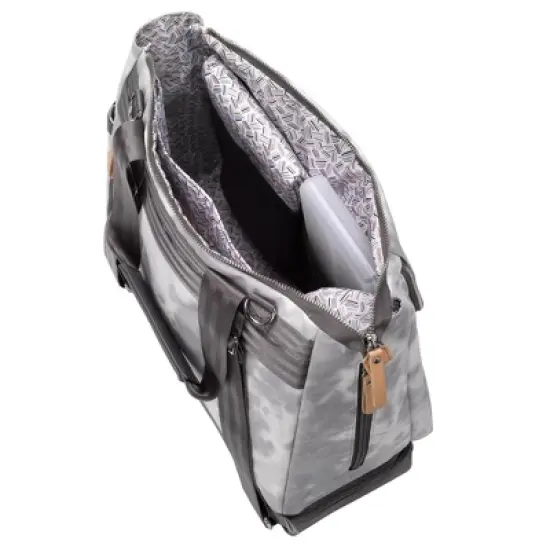 Petunia Pickle Bottom Pivot Backpack Diaper Bag - Smoke Swirl Tie Dye Coated Canvas image {5}