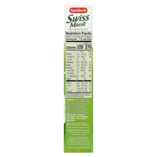 Familia Swiss Muesli, Classic Rolled Wholegrains with Fruits & Nuts, 29 oz (822 g) image {1}