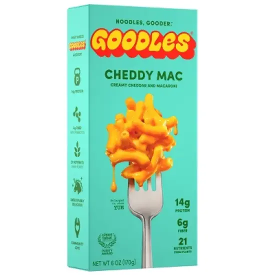 Goodles Cheddy Mac Creamy Cheddar Protein Mac & Cheese - 6oz image {4}